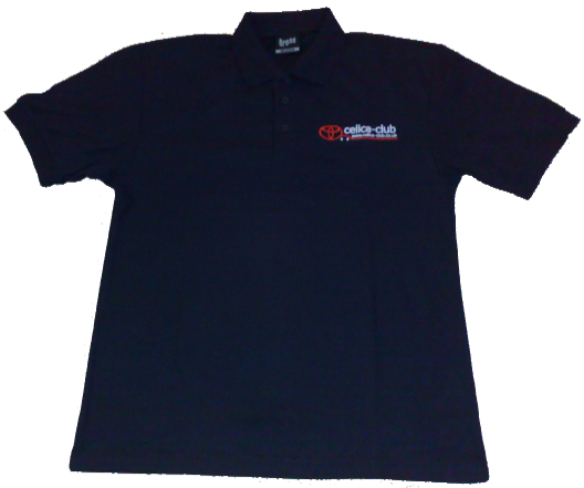 Polo Shirt - Black Cotton